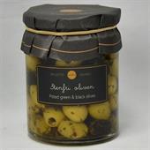 Oliven sorte og grønne Stenfri 314 ml